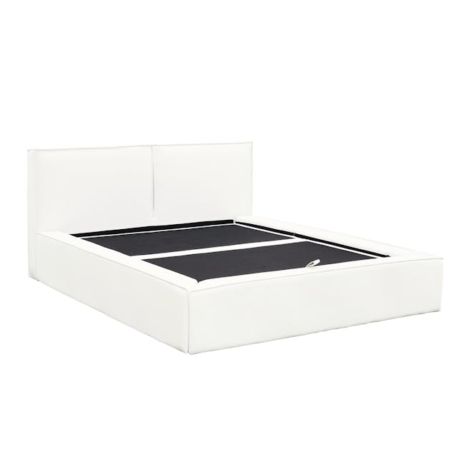 Maine Storage Queen Bed - Ivory (Pet Friendly) - 9