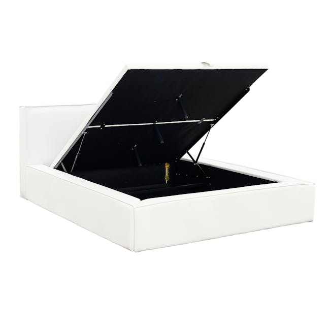 Maine Storage Queen Bed - Ivory (Pet Friendly) - 10