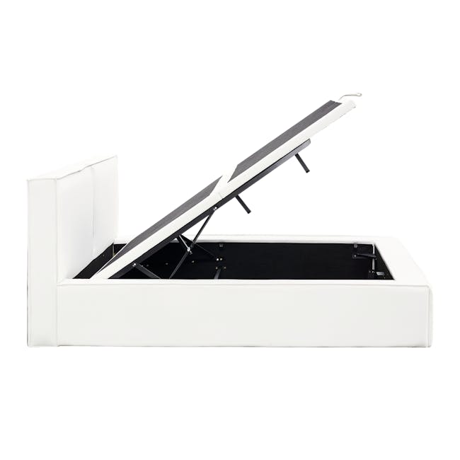 Maine Storage Queen Bed - Ivory (Pet Friendly) - 12