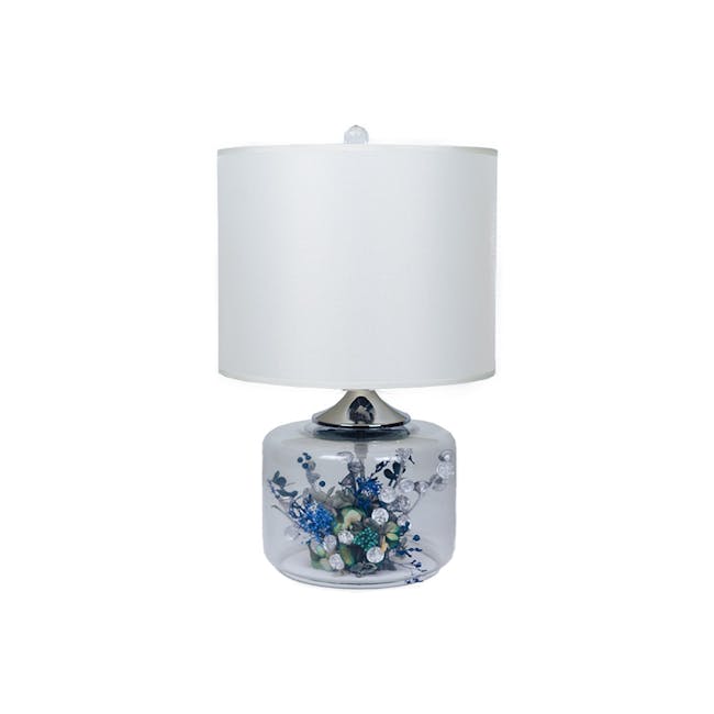 Bleu Floral Lamp - 0