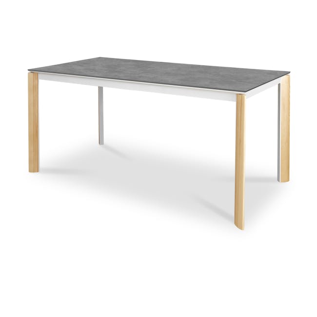 Nelson Dining Table 1.8m - Concrete Grey (Sintered Stone) - 0