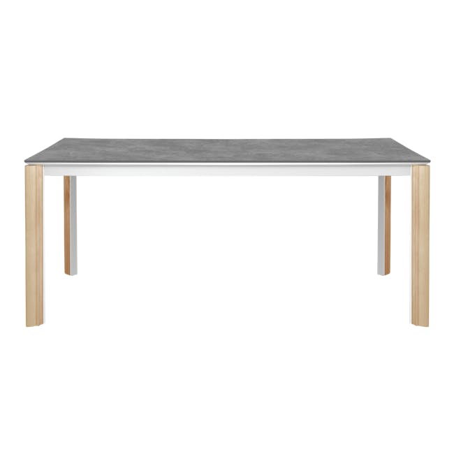 Nelson Dining Table 1.8m - Concrete Grey (Sintered Stone) - 1
