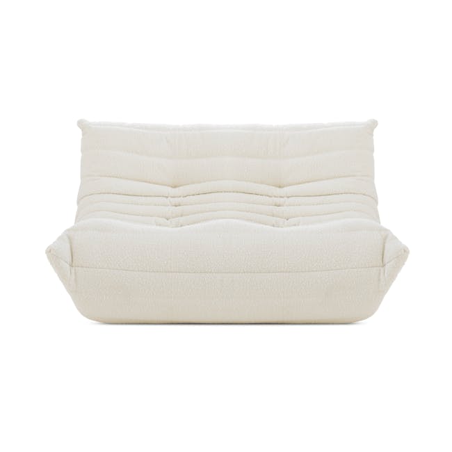 Hayward 2 Seater Low Sofa - White Boucle - 5