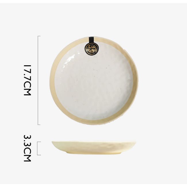 Table Matters Tsuchi White Coupe Plate - 5