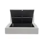 Maine Storage Queen Bed - Light Grey Boucle - 7