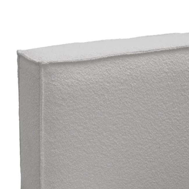 Maine Storage Queen Bed - Light Grey Boucle - 18