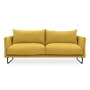 (As-is) Frank 3 Seater Lounge Sofa - Mustard, Down Feathers, Deep Seats - 1 - 0