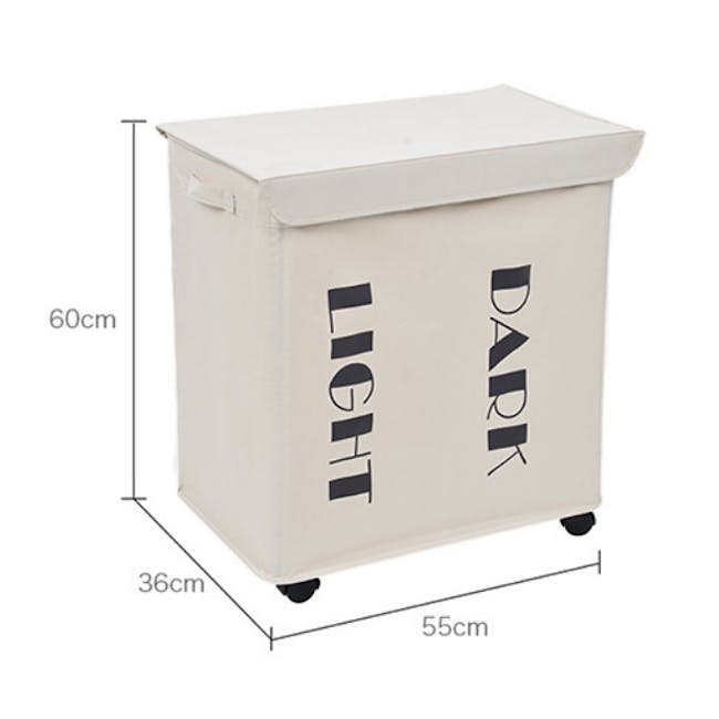 Mory Laundry Hamper with Wheels - 7