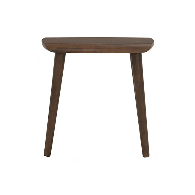 Auna Solid Wood Stool - Walnut - 3