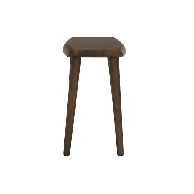 Auna Solid Wood Stool - Walnut - 4