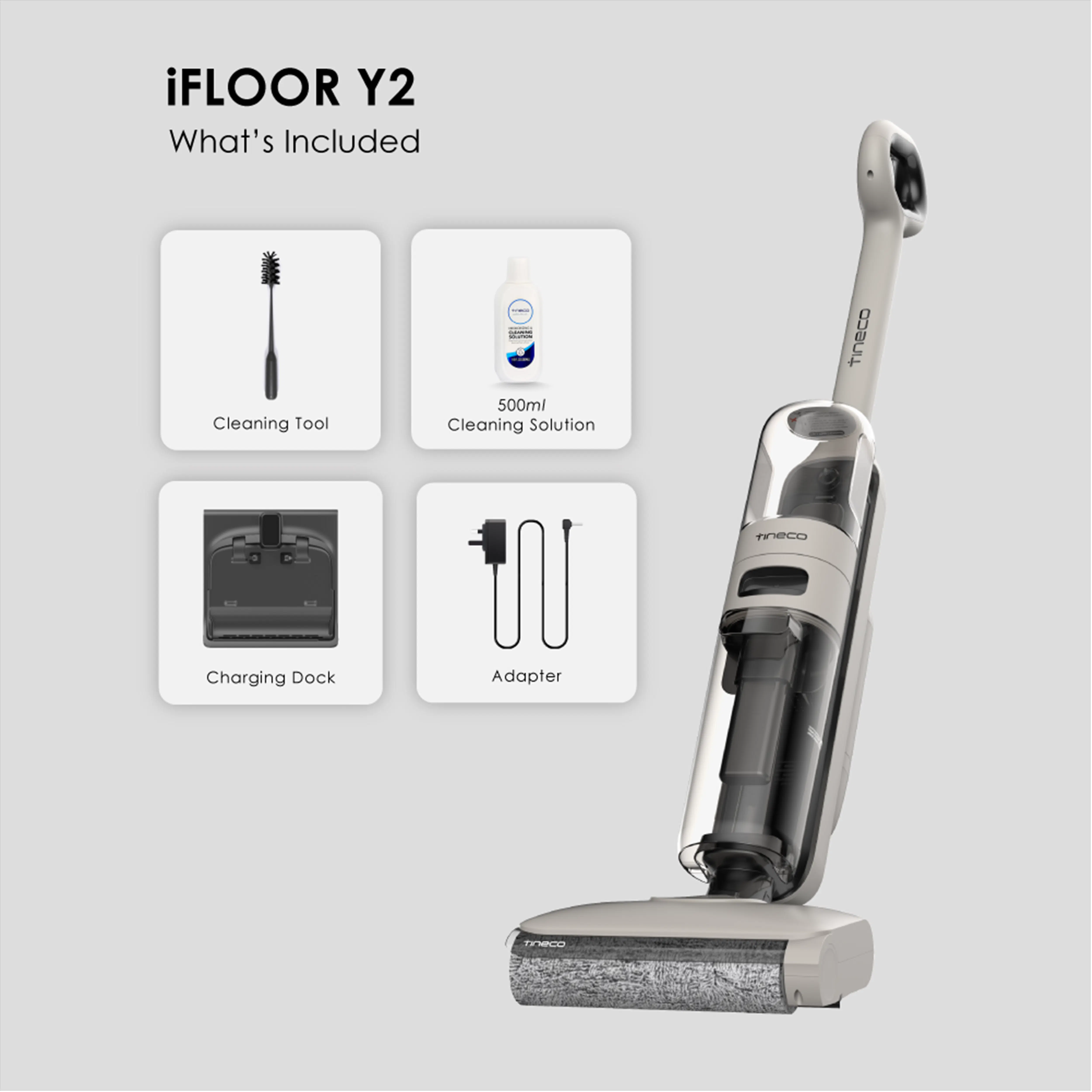 Tineco iFloor Y2 Cordless Floor Washer *Free 2 x Cleaning Solution* - 7
