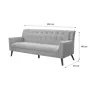 Stanley 3 Seater Sofa - Siberian Grey - 7