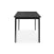 Koa Dining Table 1.2m in Black Ash with Koa Bench 1.1m and 2 Bartel Chairs with Wooden Seat in Black - 3