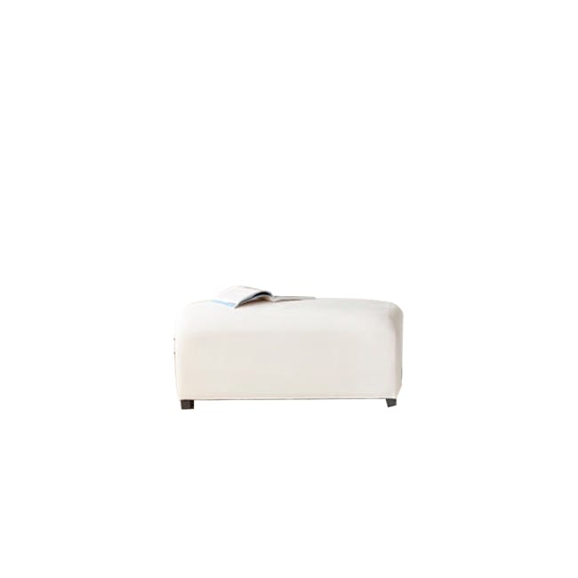 Sono 3 Seater Extended Sofa - Ivory (Pet Friendly) - 25 - White minimalist bed, modern decor, clean design, contemporary