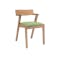 Imogen Dining Chair - Natural, Spring Green