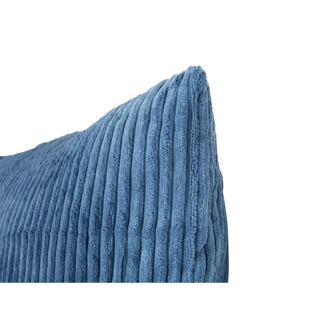 Emeri Large Velvet Cushion - Denim - 2