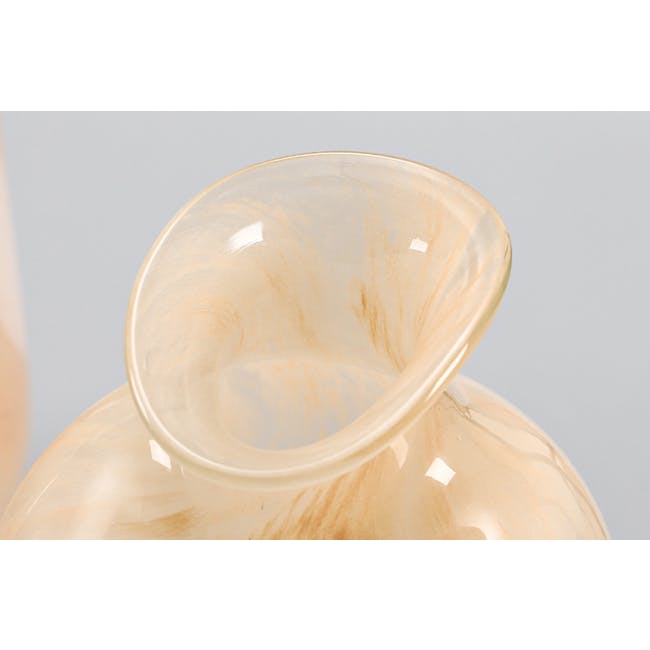 Marble-like Bulbous Vase (2 Sizes) - 5