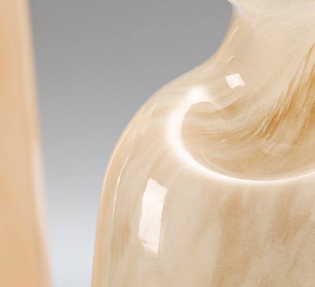 Marble-like Bulbous Vase (2 Sizes) - 6