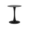 (As-is) Carmen Round Dining Table 0.6m - Black - 0