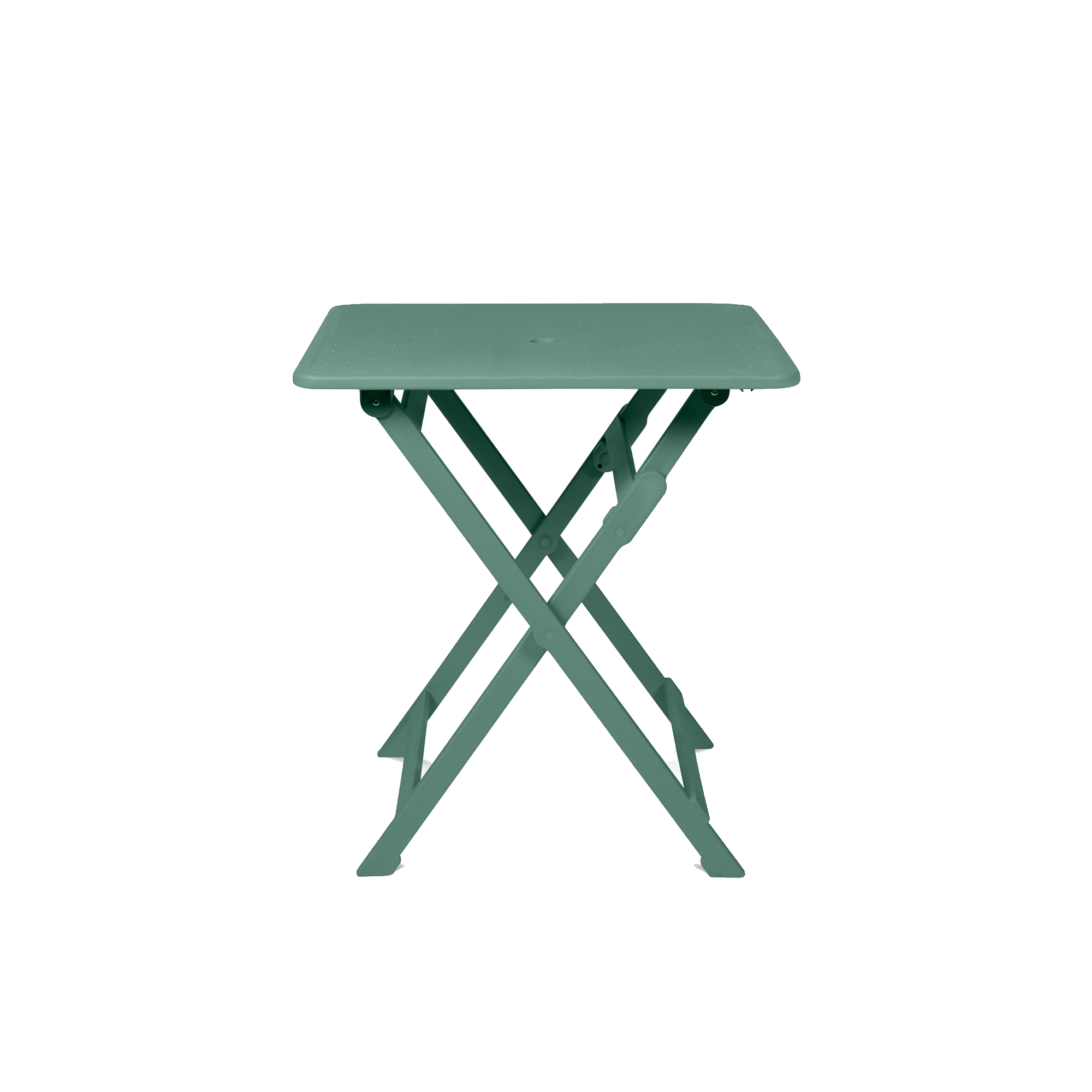 Flip Foldable Outdoor Square Dining Table 0.7m - Dark Green