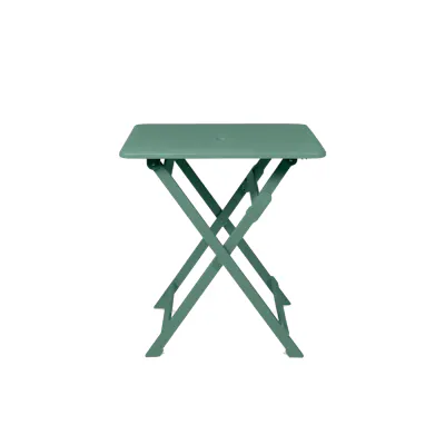 Flip Foldable Outdoor Square Dining Table 0.7m - Dark Green