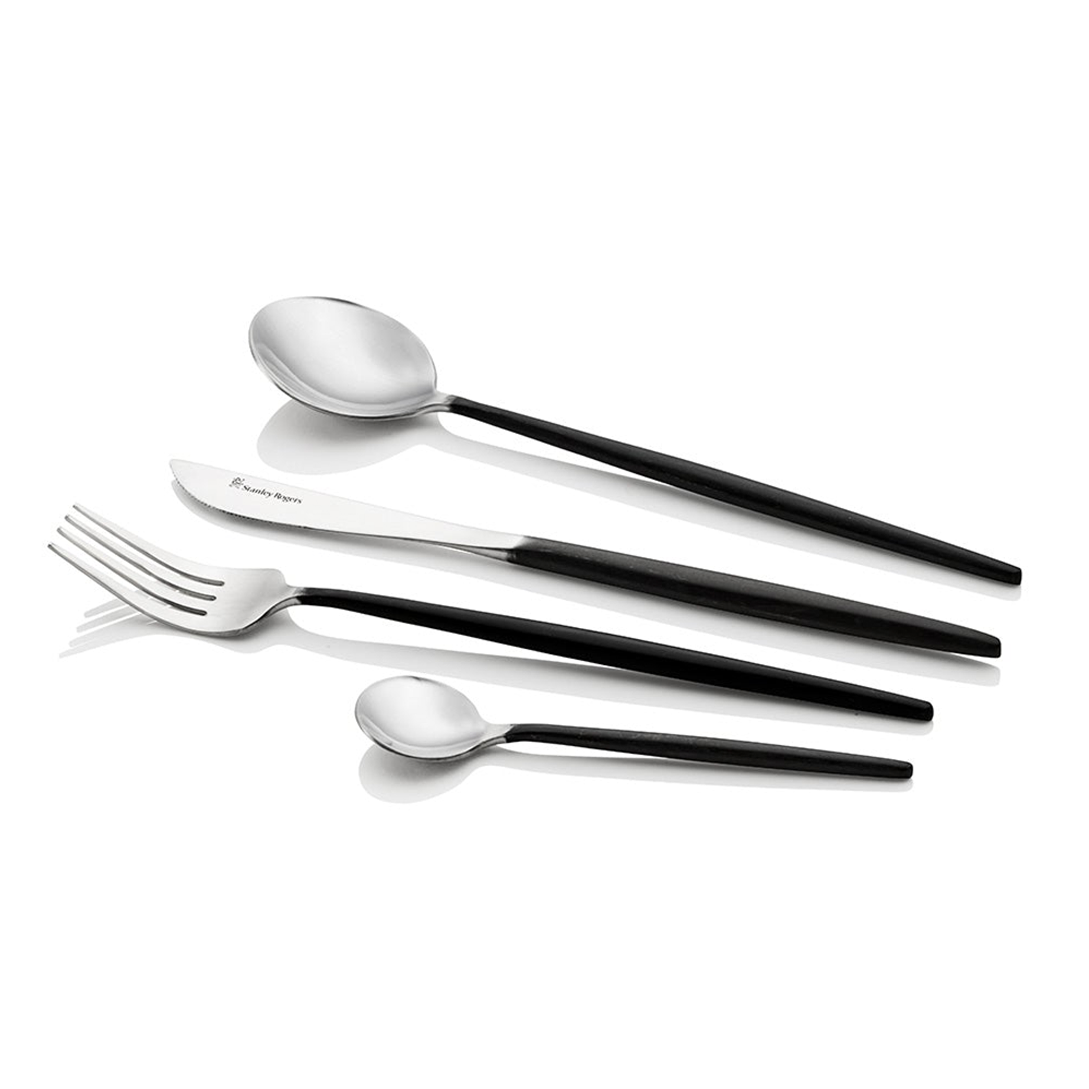 Stanley Rogers Piper Black 16Pc Cutlery Set