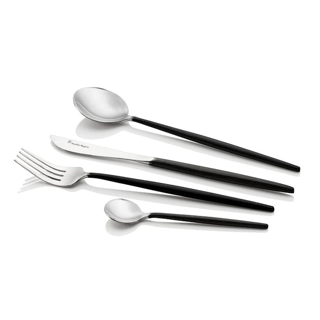 Stanley Rogers Piper Black 16Pc Cutlery Set - 0