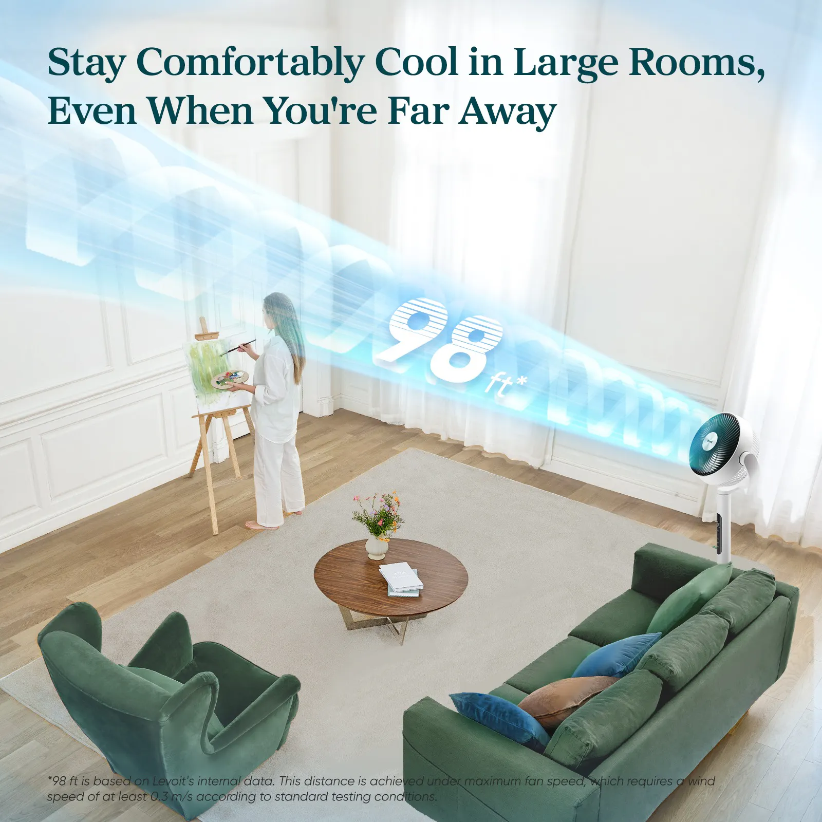 Levoit Smart Pedestal Air Circulation Fan - 7