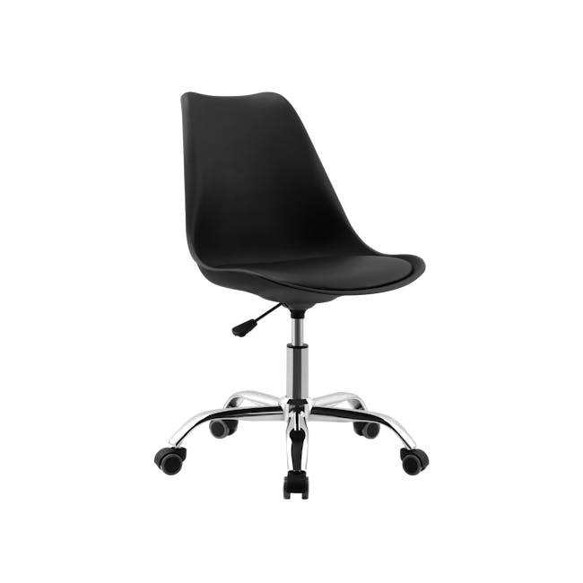 Linnett Mid Back Office Chair - Black - 0