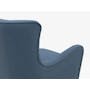 Jacob Armchair with Jacob Ottoman - Denim - 10