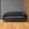 Leslie Sofa Bed - Slate Grey (Faux Leather) - 1