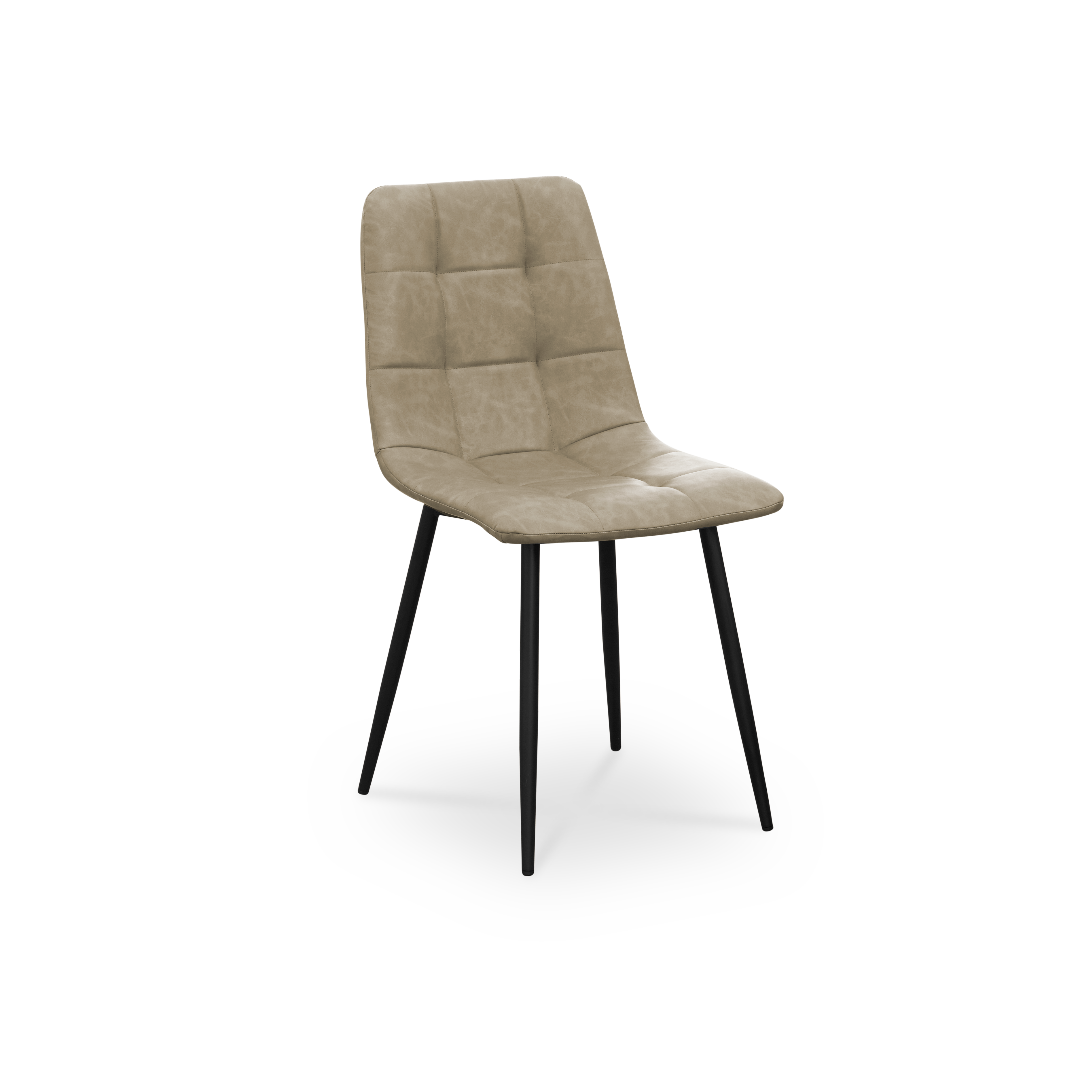 Friska Dining Chair - Taupe (Faux Leather)