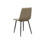 Friska Dining Chair - Taupe (Faux Leather) - 4