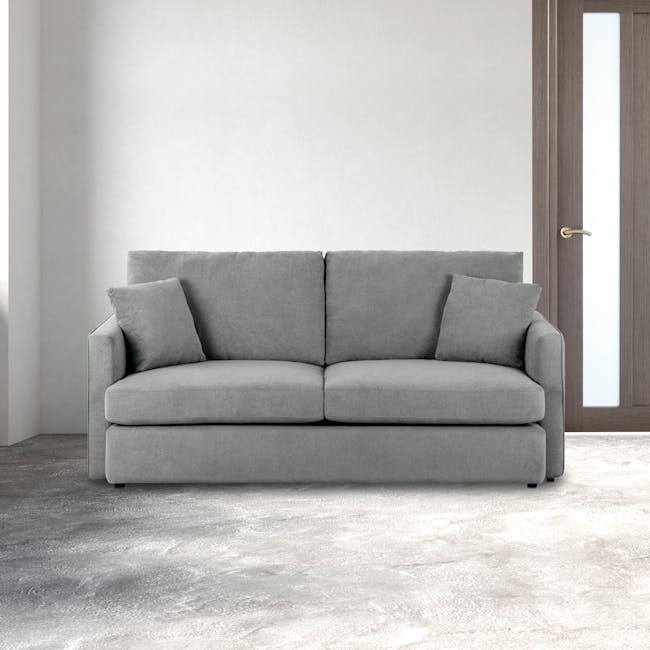 Ashley 3 Seater Lounge Sofa - Stone - 1