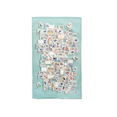 Singlapa Mahjong Tea Towel - Mint