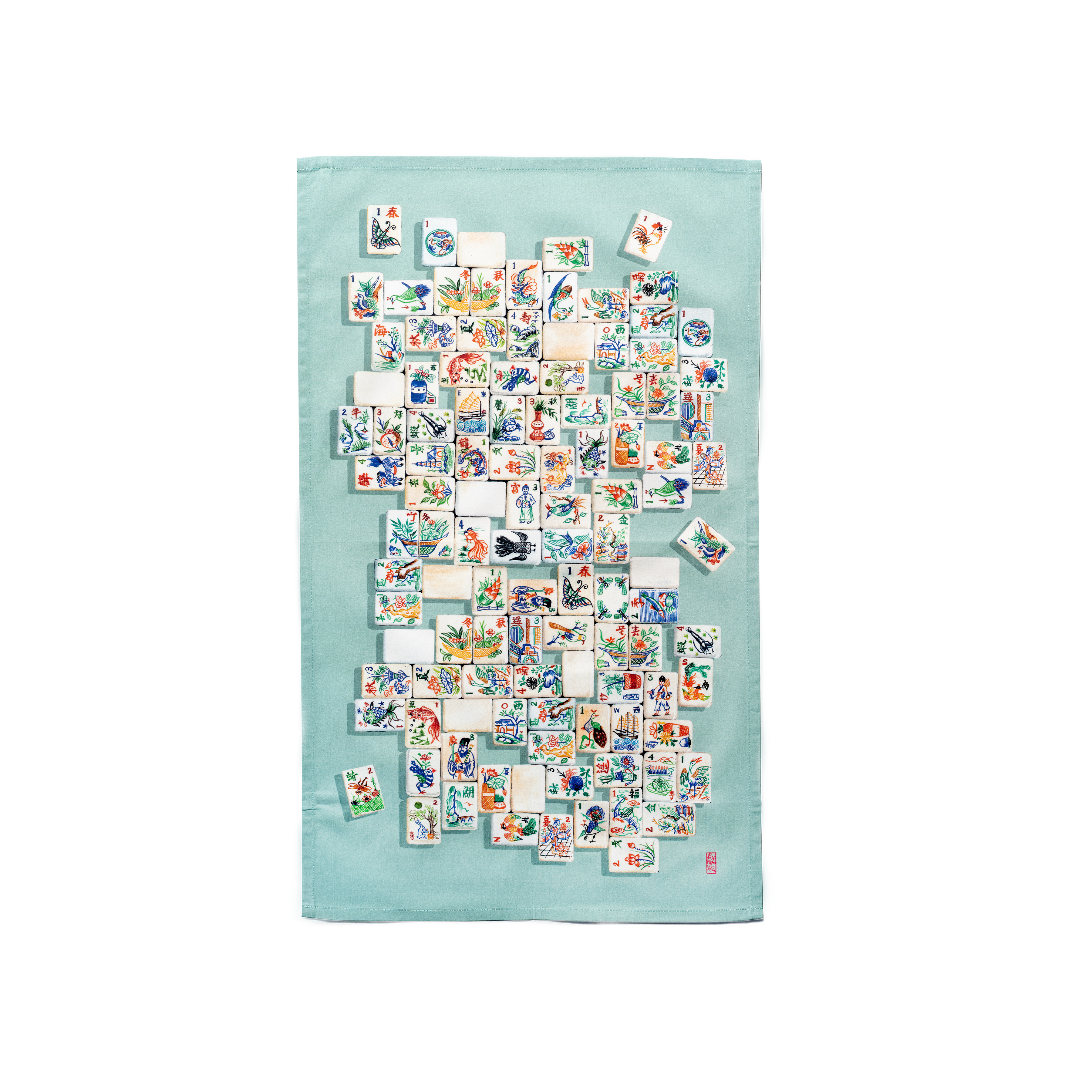 Singlapa Mahjong Tea Towel