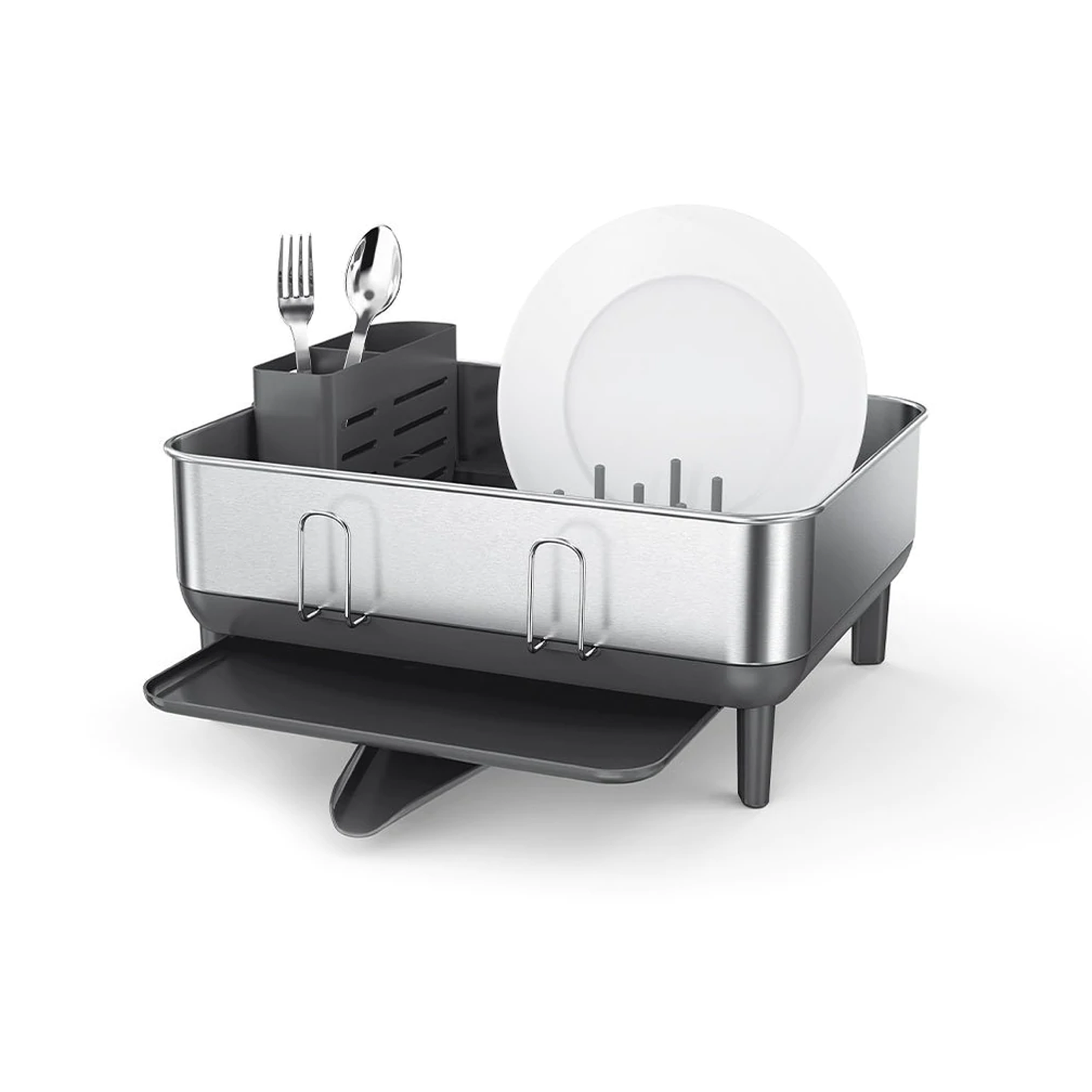 simplehuman Compact Steel Frame Dishrack - Grey