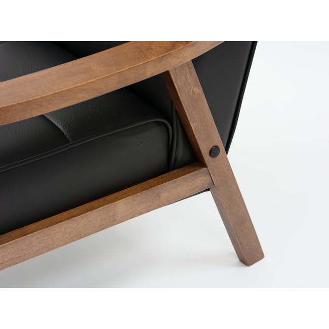 (As-is) Tucson 2 Seater Sofa - Cocoa, Espresso (Faux Leather) - 6 - 24