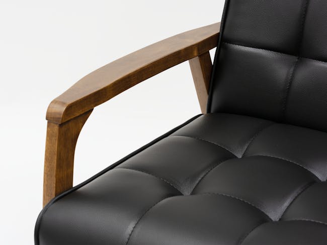 Tucson 2 Seater Sofa with Tucson Armchair - Espresso (Faux Leather) - 4