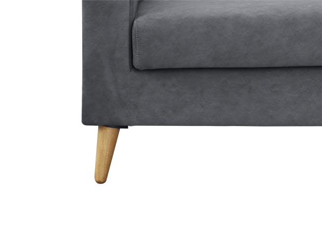 Damien 3 Seater Sofa - Dark Grey (Scratch Resistant) - 5