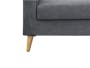 Damien 3 Seater Sofa with Damien 2 Seater Sofa - Dark Grey (Scratch Resistant Fabric) - 6