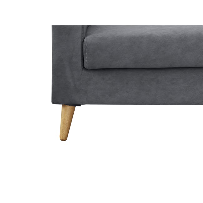 Damien 3 Seater Sofa with Damien 2 Seater Sofa - Dark Grey (Scratch Resistant Fabric) - 6