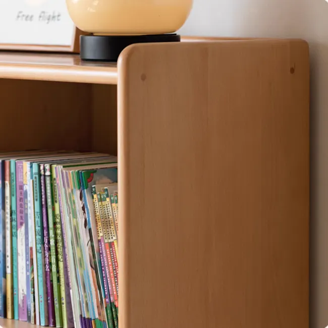 Micah Wooden Kids Modular Bookshelf with Drawers 0.4m - 5