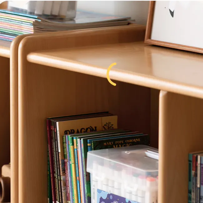 Micah Wooden Kids Modular Bookshelf with Drawers 0.4m - 4