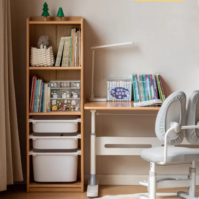 Micah Wooden Kids Modular Bookshelf with Drawers 0.4m - 6