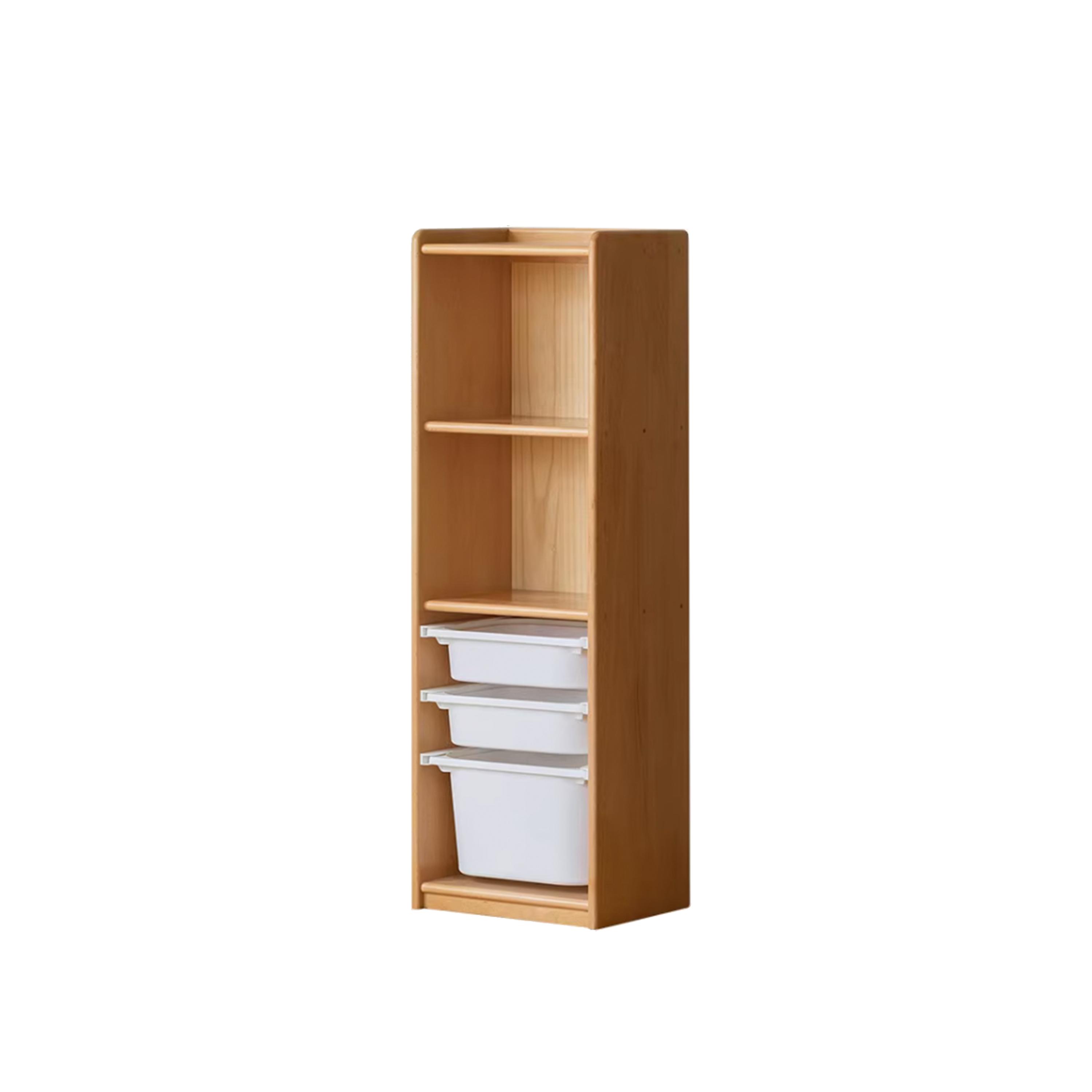 Micah Wooden Kids Modular Bookshelf with Drawers 0.4m - Image 1