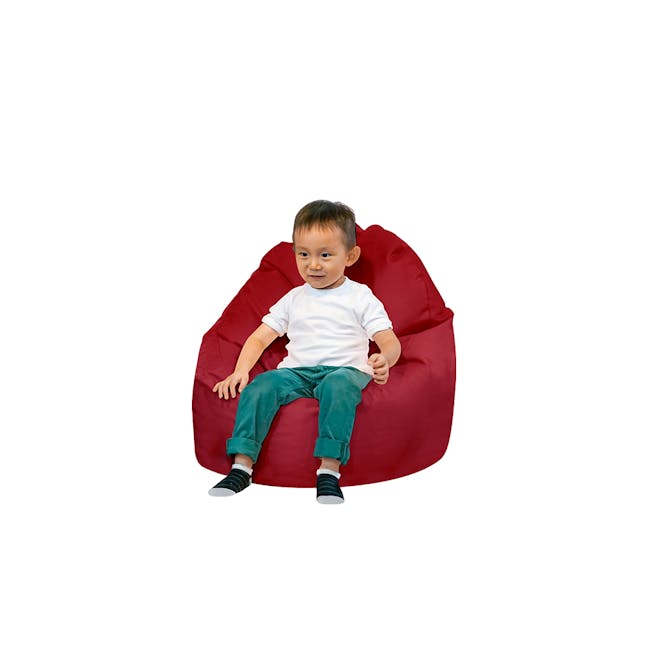 Doob Oomph Mini Bean Bag Chair Wine Red Water Repellent doob Bean Bags HipVan