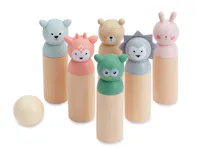 Bubble Wooden Animal Bowling Set