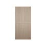 Lucca 2 Door Wardrobe 3 - Graphite Linen, Herringbone Oak - 4