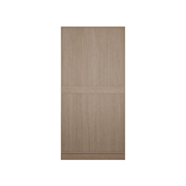 Lucca 2 Door Wardrobe 3 - Herringbone Oak - 4